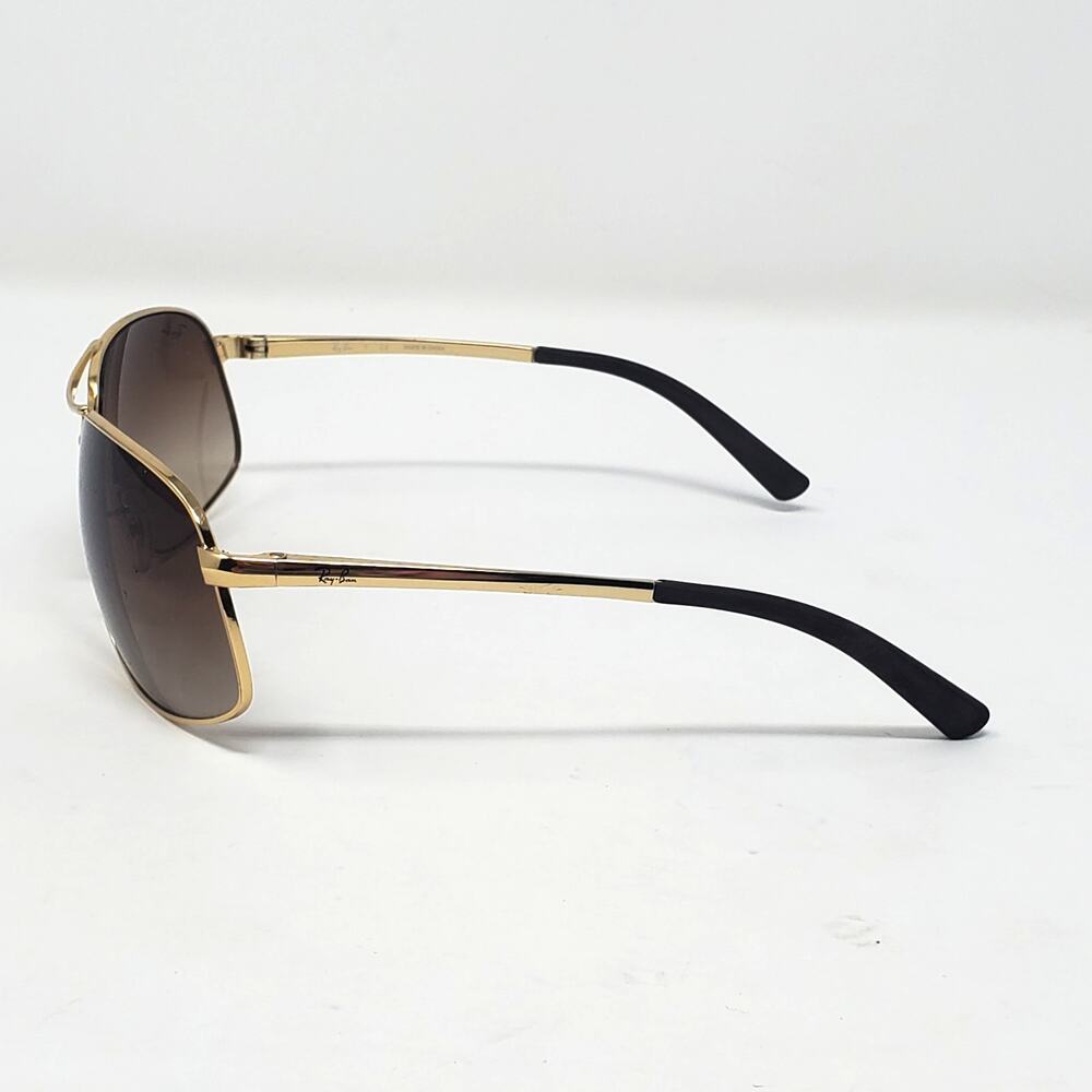 Ray-Ban Aviator Gradient Gold Sunglasses 64 mm / 15 mm Brown RB3387 with Case - Picture 6 of 11